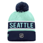 FANATICS PRO RINK CUFFED POM KNIT TOQUE - SEATTLE