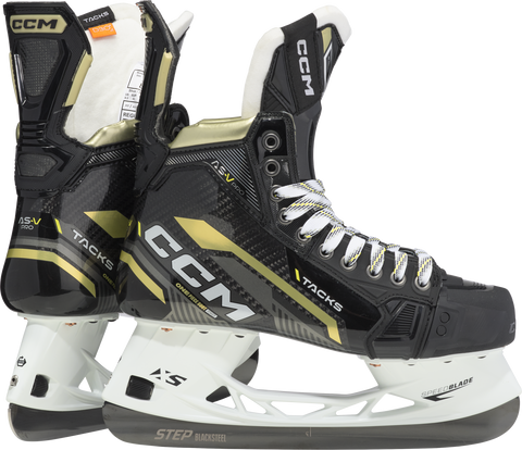 CCM TACKS AS-V PRO SENIOR PLAYER SKATE W/ STEP BLACKSTEEL *FINAL SALE*