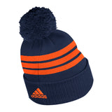 TUQUE EN MAILLE AVEC POMPON ADIDAS OILERS D'EDMONTON