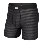 SAXX HOT SHOT BOXER BRIEF W/FLY - BLACK HEATHER