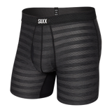 SAXX HOT SHOT BOXER BRIEF W/FLY - BLACK HEATHER