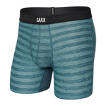 SAXX HOT SHOT BOXER BRIEF W/FLY - WASHED TEAL HEATHER