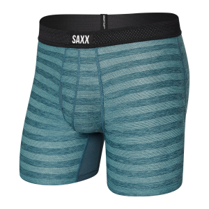 SAXX HOT SHOT BOXER BRIEF W/BOUCHE - BLEU MARINE LAVÉ