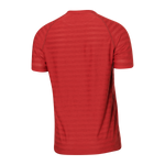 SAXX SHORT SLEEVE HOT SHOT CREW SHIRT - RED HEATHER