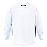 CCM 6000 JUNIOR PRACTICE JERSEY - WHITE/BLACK