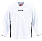 CCM 6000 JUNIOR PRACTICE JERSEY - WHITE/BLACK