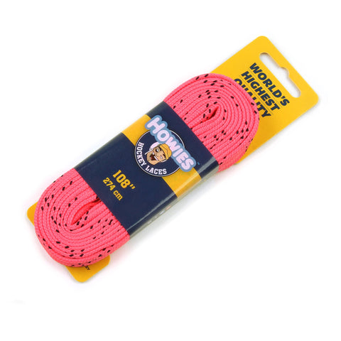 HOWIES HOT PINK CLOTH HOCKEY SKATE LACES