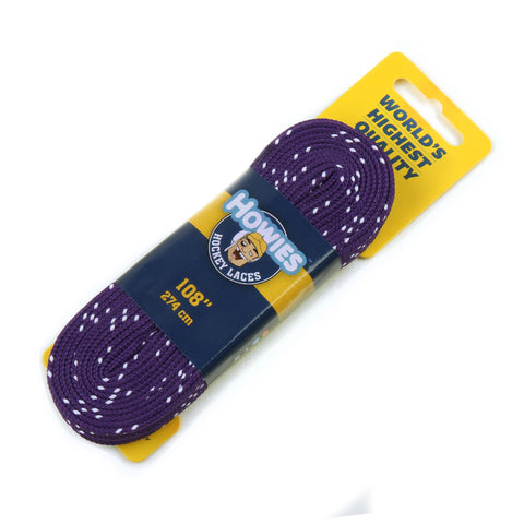 HOWIES PURPLE CLOTH HOCKEY SKATE LACES