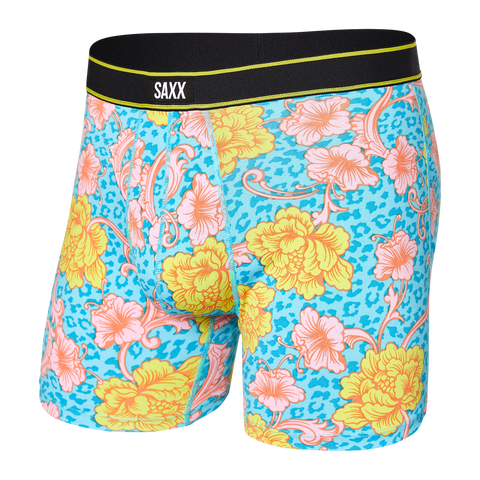 SAXX DAYTRIPPER HYPER DAMASK BLUE BOXER BRIEF FLY