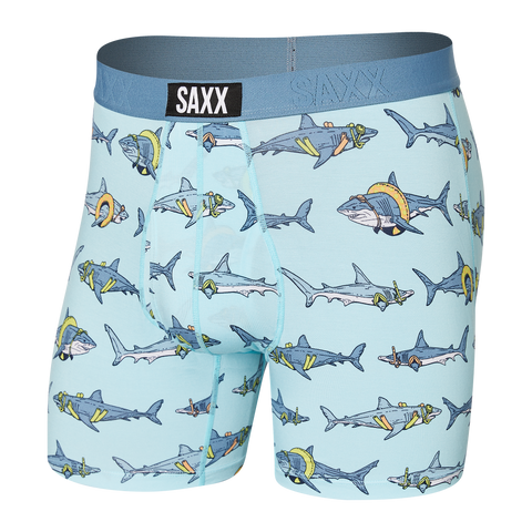 SAXX ULTRA POOL SHARKS-SEA GLASS BOXER