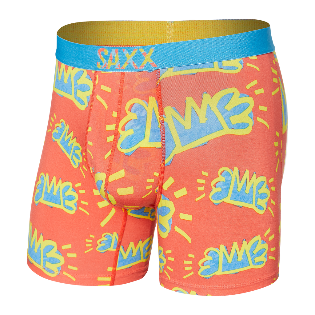 SAXX VIBE ALL DAYE-HOT CORAL BOXER BRIEF