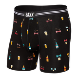 SAXX VIBE BOXER BOWTIES N BOOZE NOIR