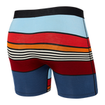 SAXX VIBE NAVY SUPER STRIPE BOXER BRIEF