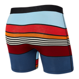 SAXX VIBE NAVY SUPER STRIPE BOXER BRIEF