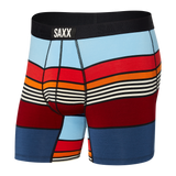 SAXX VIBE NAVY SUPER STRIPE BOXER BRIEF