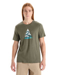 ICEBREAKER MENS TECH LITE II S/SL TEE CAMPING