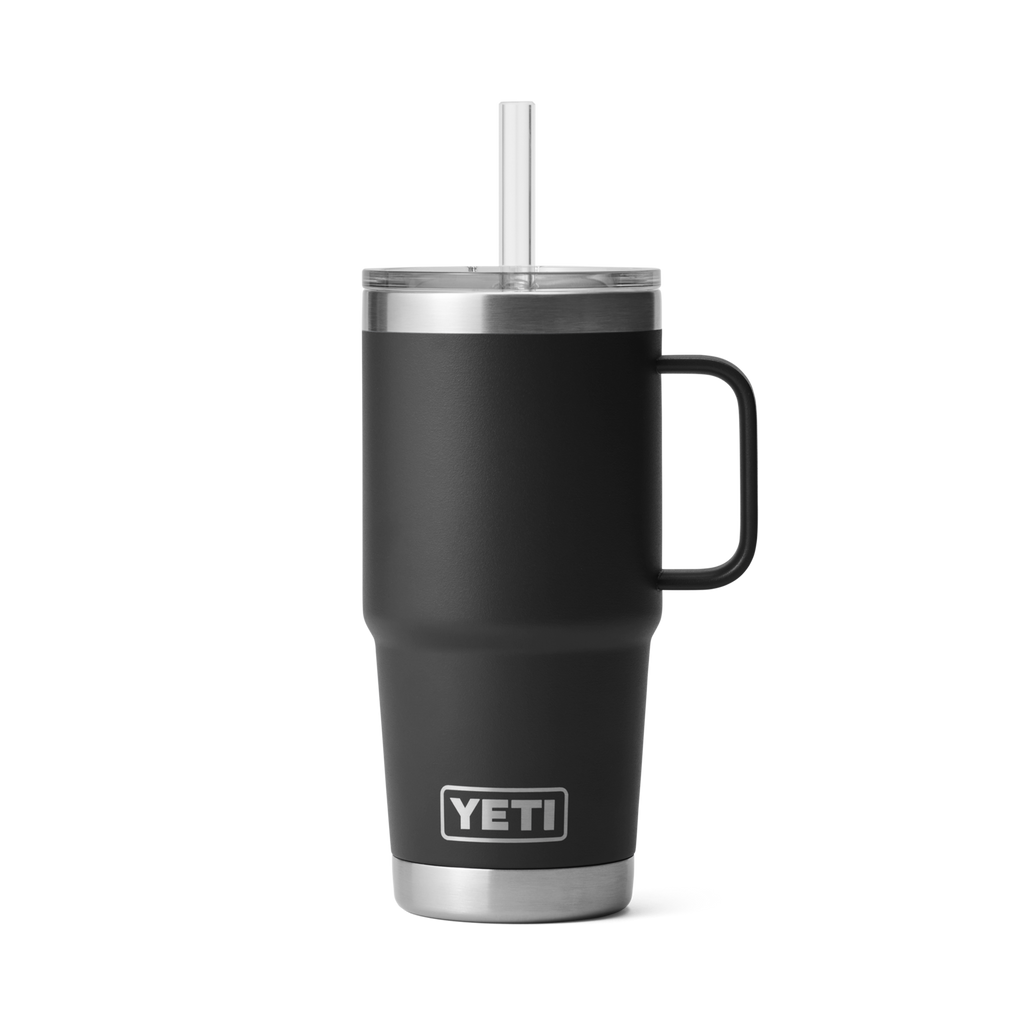 YETI 25OZ RAMBLER W STRAW MUG