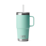 YETI 25OZ RAMBLER W/ STRAW MUG