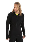 ICEBREAKER MENS MERINO L/SL ZONE KNIT ZIP HOODIE