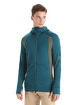 ICEBREAKER MENS MERINO L/SL ZONE KNIT ZIP HOODIE