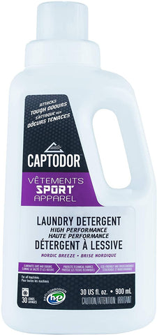 CAPTODOR HIGH EFFICIENCY SPORTS LAUNDRY DETERGENT ( 900ml)