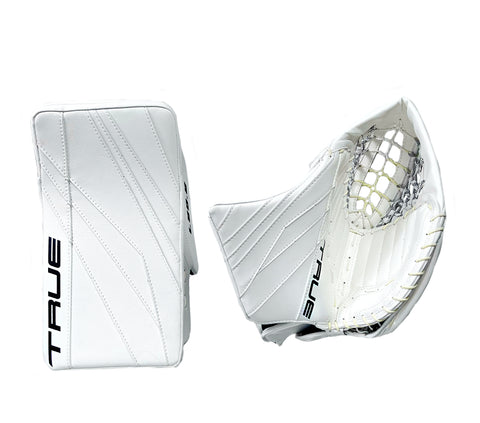 TRUE L20.2 STOCK SENIOR GOALIE CATCHER &amp; BLOCKER SET