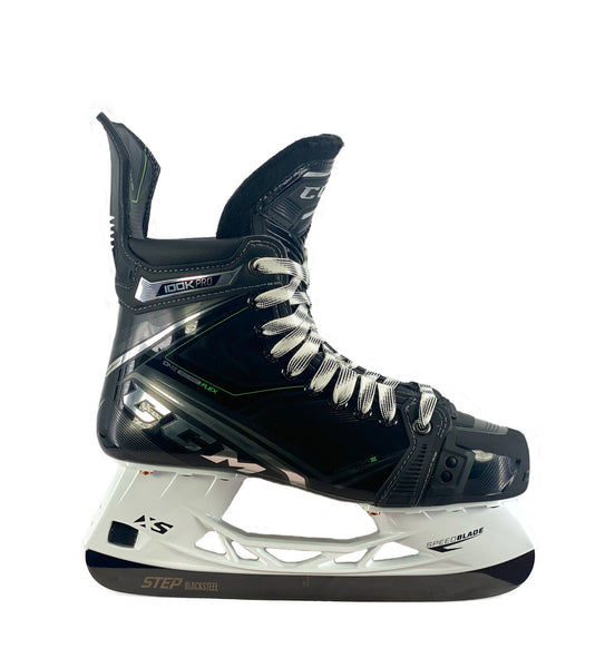 CCM Ribcor 90K Patins à Glace Senior – FlexFrame, Tige Profilée, Languette Interchangeable XS, Doublure TotalDri, Support SpeedBlade XS Avec BladeLock, Pour Hockey Sur Glace