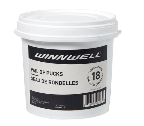 WINNWELL SEAU DE 18 RONDELLE DE HOCKEY SUR GLACE