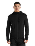 ICEBREAKER MENS QUANTUM III LONG SLEEVE ZIP HOODIE