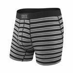 SAXX ULTRA BLACK CREW STRIPE BOXER BRIEF