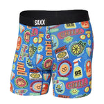 SAXX VIBE THE BRIGHT SIDE BLUE BOXER BRIEF