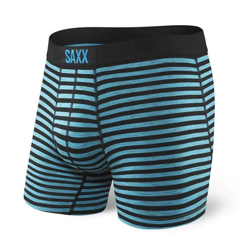 SAXX VIBE BLACK SPACE HIKER STRIPE BOXER BRIEF