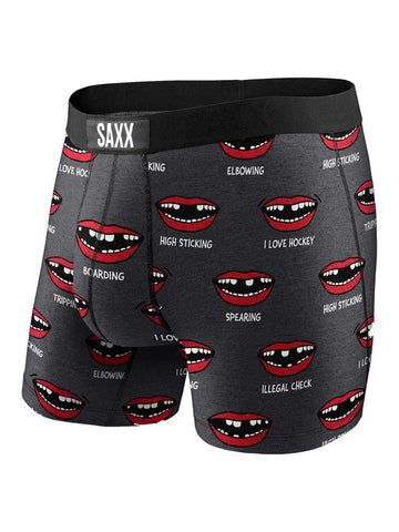 SAXX VIBE PUCK CHARCOAL BOXER BRIEF