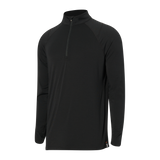 SAXX ROAST MASTER MID-WEIGHT 1/2 ZIP LONG SLEEVE - BLACK