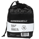 WINNWELL BAG OF ICE HOCKEY PUCKS - 12PK