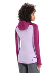 ICEBREAKER WOMENS ZONEKNIT MERINO L/SL ZIP HOODIE