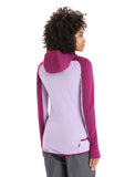 ICEBREAKER ZONEKNIT MERINO L/SL ZIP SWEAT À CAPUCHE FEMME