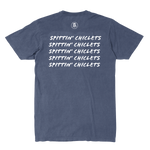 SPITTIN CHICLETS REPEAT SHORT SLEEVE TEE - CHINA BLUE